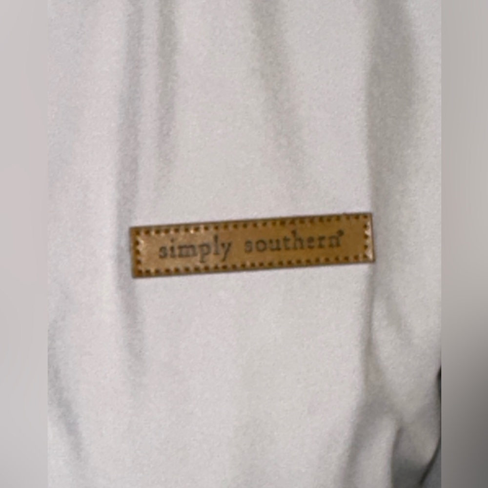 WT SIMPLY SOUTHERN Grey Quarter Snap Pullover Size Medium - Picture 4 of 14